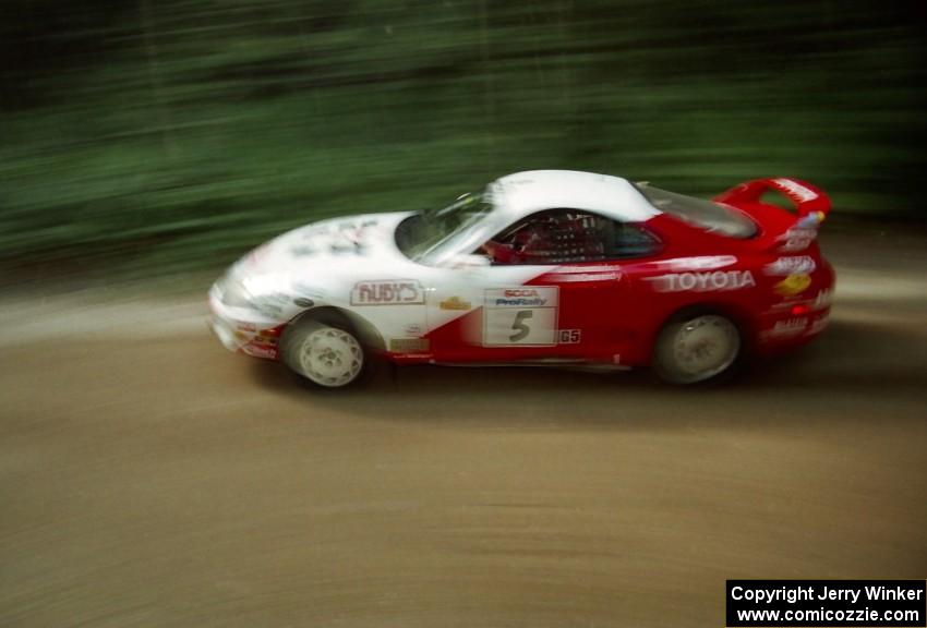 Ralph Kosmides / Ken Cassidy Toyota Supra on SS2 (Bunker Pond Out)