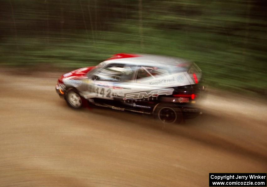 Jon Nichols / Mike Koch VW GTI on SS2 (Bunker Pond Out)