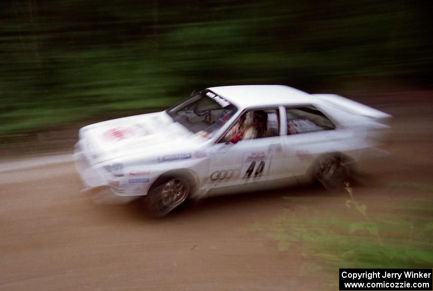 Bruno Kreibich / Rod Hendricksen Audi Quattro on SS2 (Bunker Pond Out)