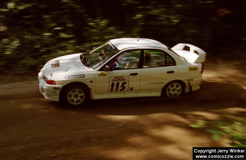 Seamus Burke / Frank Cunningham Evo IV on SS2 (Bunker Pond Out)