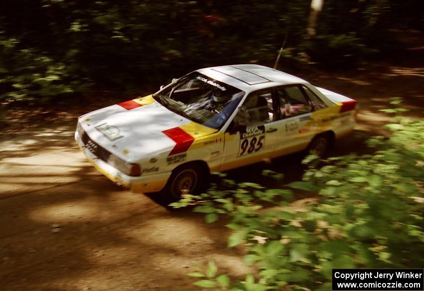 Steve Barnes / Melanie Kelly Audi 5000 Quattro on SS2 (Bunker Pond Out)