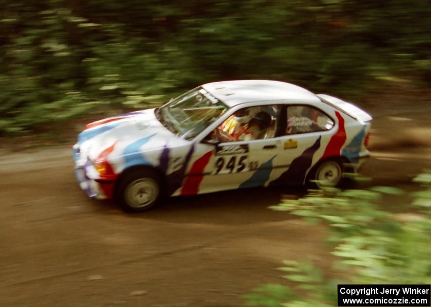 Rick Davis / Marc Goldfarb BMW M 318ti on SS2 (Bunker Pond Out)