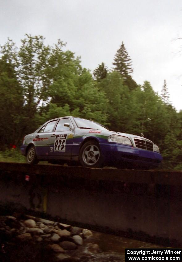 Heikki Salmen / Constantine Mantopoulos Mercedes-Benz C220 View on the last bridge on SS4 (East Town E.)