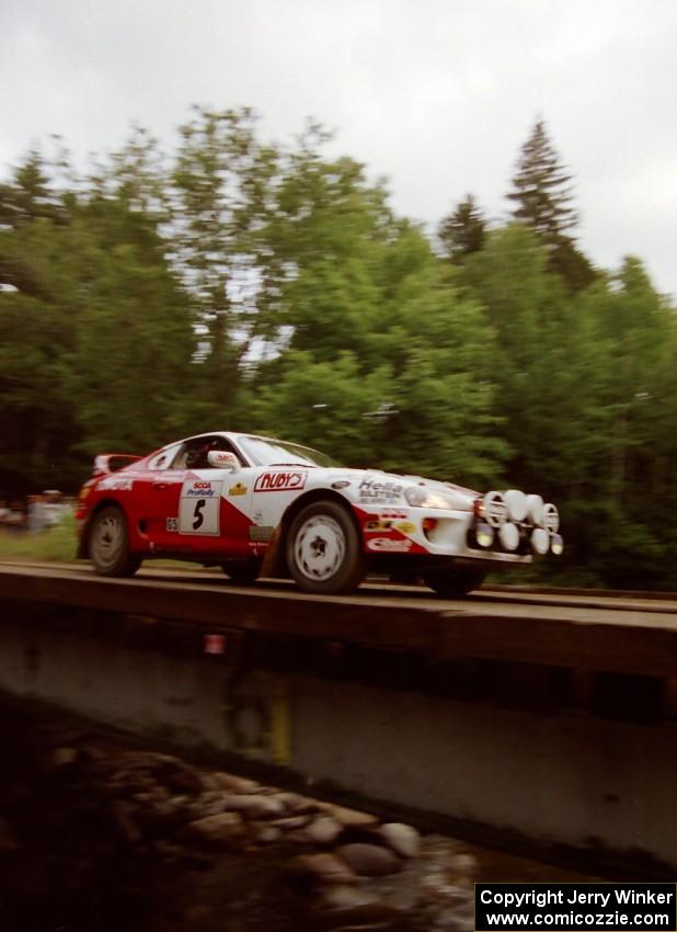 Ralph Kosmides / Ken Cassidy Toyota Supra View on the last bridge on SS4 (East Town E.)