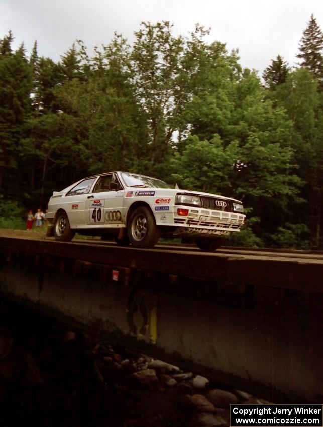 Bruno Kreibich / Rod Hendricksen Audi Quattro on SS4 (East Town E.)