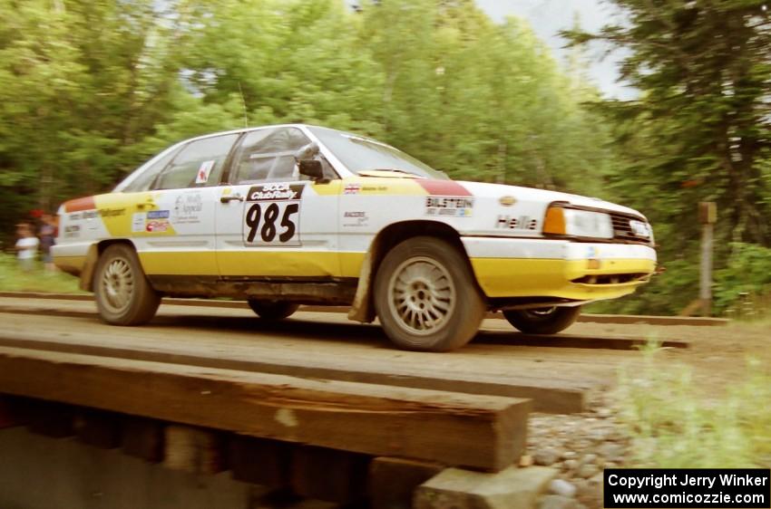 Steve Barnes / Melanie Kelly Audi 5000 Quattro on SS4 (East Town E.)