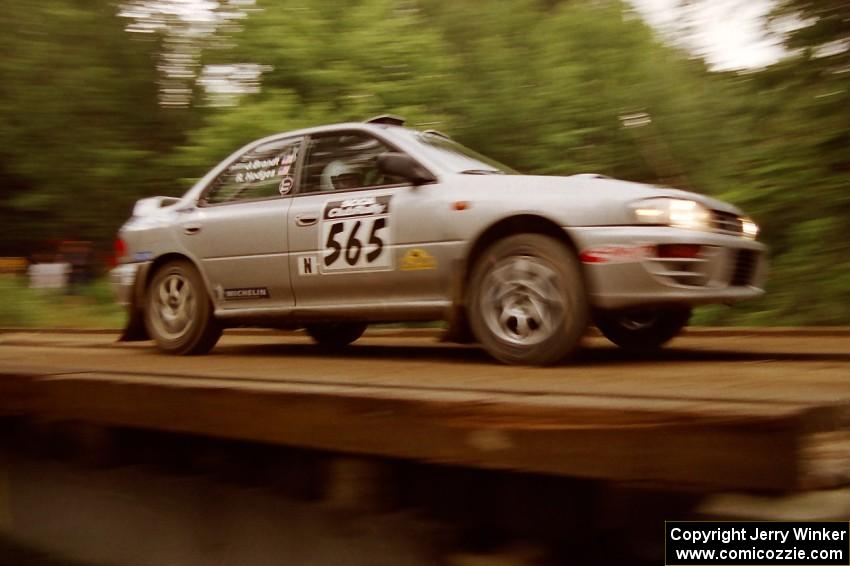 Russ Hodges / Jimmy Brandt Subaru WRX on SS4 (East Town E.)