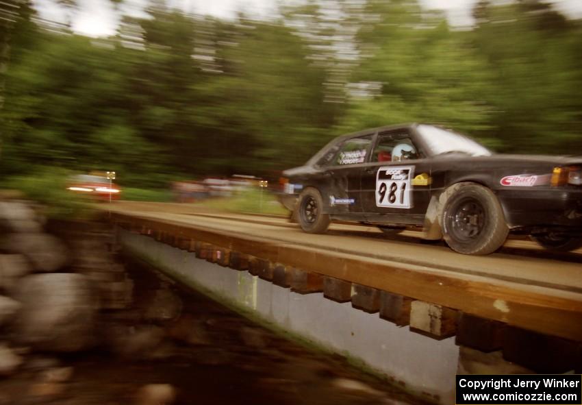 Paul Tingaud / Ian Forgays Audi 4000 Quattro on SS4 (East Town E.)