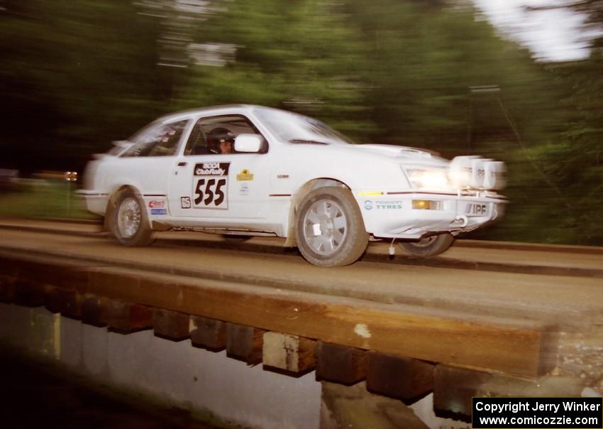 Colin McCleery / Jeff Secor Ford Merkur XR4Ti on SS4 (East Town E.)