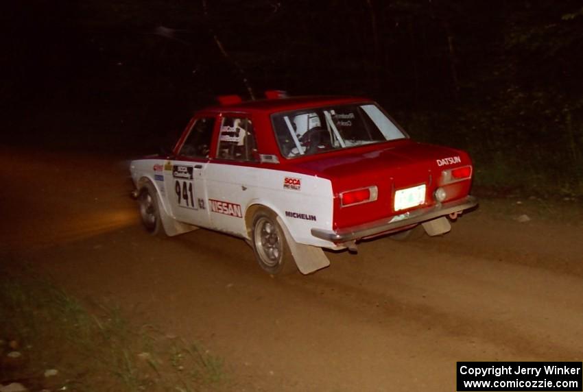 Dan Cook / Bill Rhodes Datsun 510 on SS4 (East Town E.)