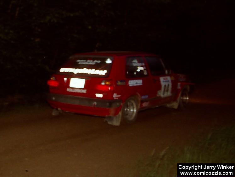 J.B. Niday / Diane Sargent VW GTI on SS4 (East Town E.)