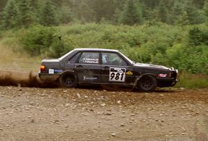 Paul Tingaud / Ian Forgays Audi 4000 Quattro on SS7 (Parmachenee East)