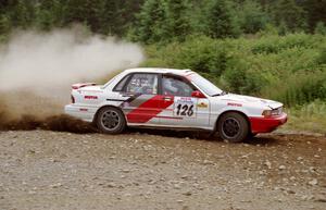 Arthur Wojcik / Chuck Cox Mitsubishi Galant VR-4 on SS7 (Parmachenee East)