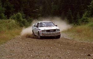 Bruno Kreibich / Rod Hendricksen Audi Quattro on SS7 (Parmachenee East)