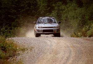 Russ Hodges / Jimmy Brandt Subaru WRX on SS6 (Parmachenee West)