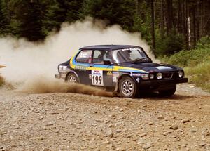 Mike White / Mike Ronan SAAB 99GLI on SS6 (Parmachenee West)