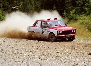 Dan Cook / Bill Rhodes Datsun 510 on SS7 (Parmachenee East)