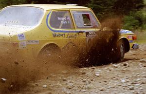 Geoff Clark / Chris Morand SAAB 99 on SS7 (Parmachenee East)