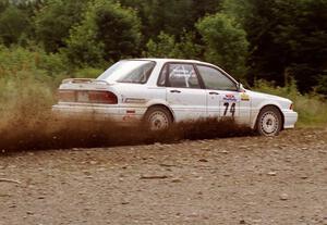 Ramana Lagemann / Bill Washburn Mitsubishi Galant VR-4 on SS7 (Parmachenee East)