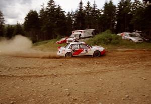 Arthur Wojcik / Chuck Cox Mitsubishi Galant VR-4 on SS6 (Parmachenee West)