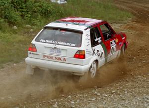 Jerzy Bajno / Slawomir Kadlubowski VW GTI on SS6 (Parmachenee West)