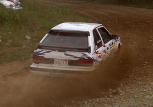 Marty Allen / Dick Casey Mazda 323GTX on SS6 (Parmachenee West)