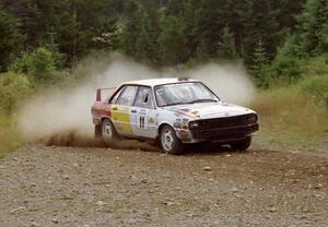 Ivan Orisek / Olga Orisek Audi 4000 Quattro on SS7 (Parmachenee East)