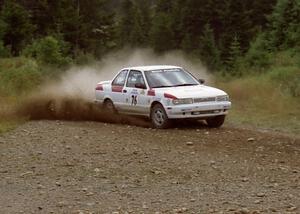 Ted Mendham / Lise Mendham Nissan Sentra SE-R on SS7 (Parmachenee East)