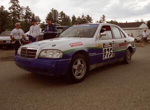 Heikki Salmen / Constantine Mantopoulos Mercedes-Benz C220 at Ocquossoc service