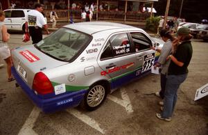 Heikki Salmen / Constantine Mantopoulos Mercedes-Benz C220 at Ocquossoc service