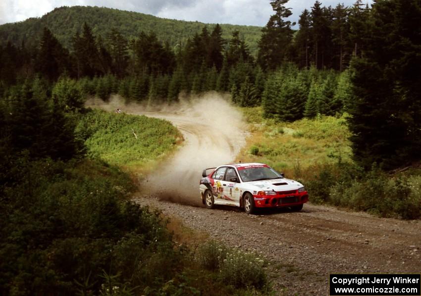 Garen Shrader / Michael Fennell Mitsubishi Lancer Evo IV on SS6 (Parmachenee West)