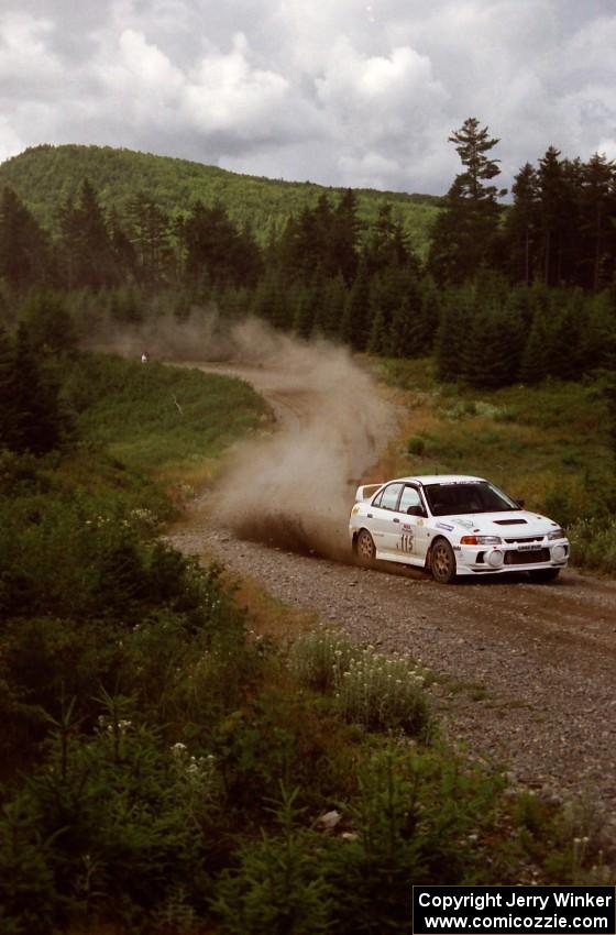 Seamus Burke / Frank Cunningham Evo IV on SS6 (Parmachenee West)