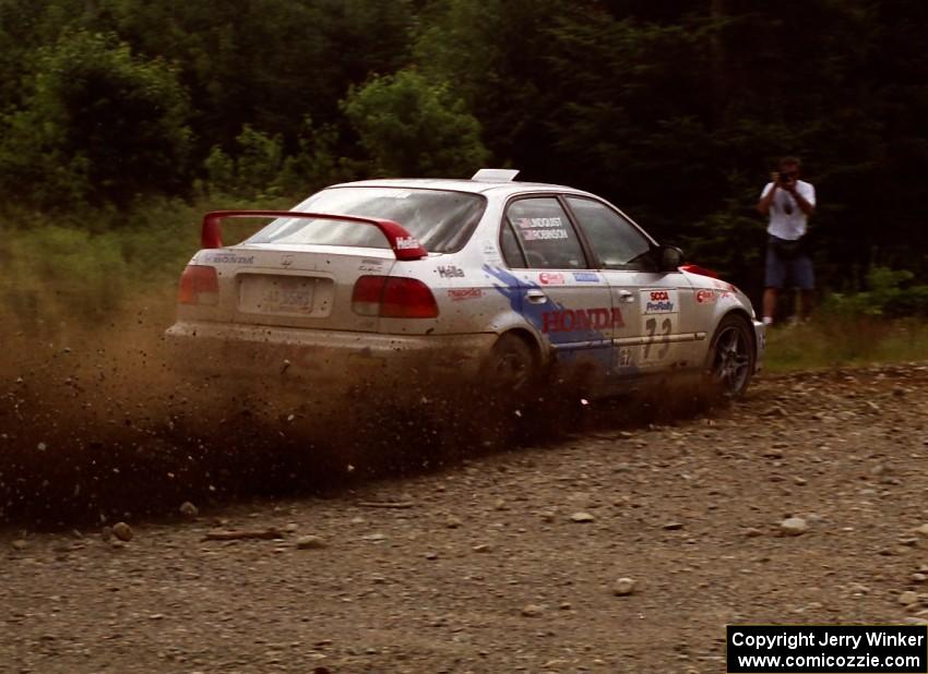 Nick Robinson / Carl Lindquist Honda Civic on SS7 (Parmachenee East)