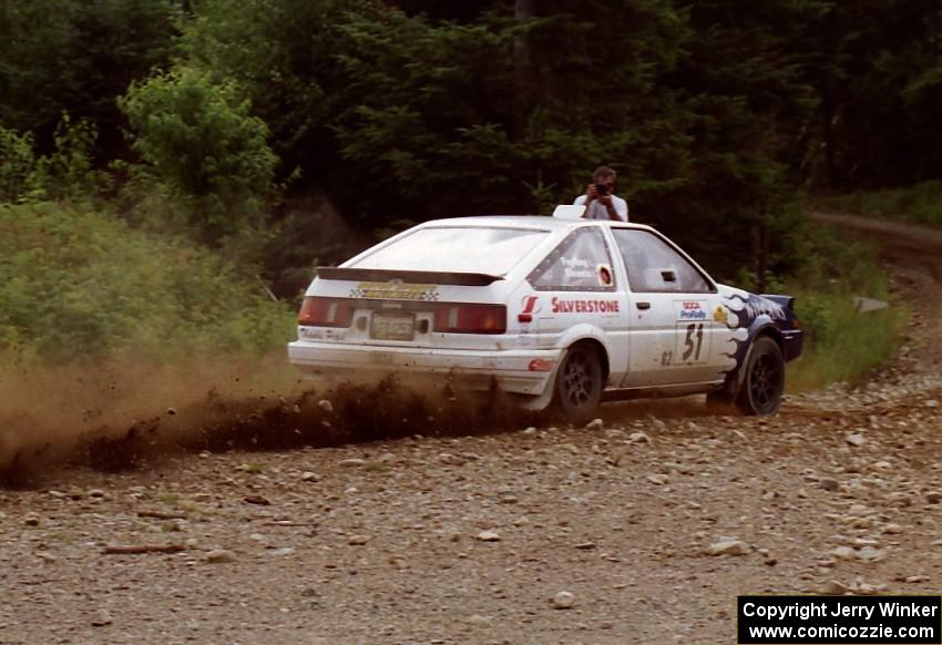 Jay Streets / Bill Feyling Toyota Corolla GT-S on SS7 (Parmachenee East)