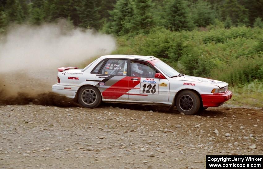 Arthur Wojcik / Chuck Cox Mitsubishi Galant VR-4 on SS7 (Parmachenee East)