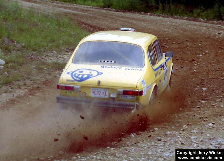 Geoff Clark / Chris Morand SAAB 99 on SS6 (Parmachenee West)