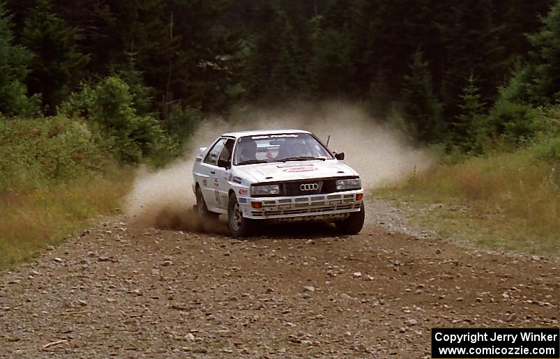 Bruno Kreibich / Rod Hendricksen Audi Quattro on SS7 (Parmachenee East)