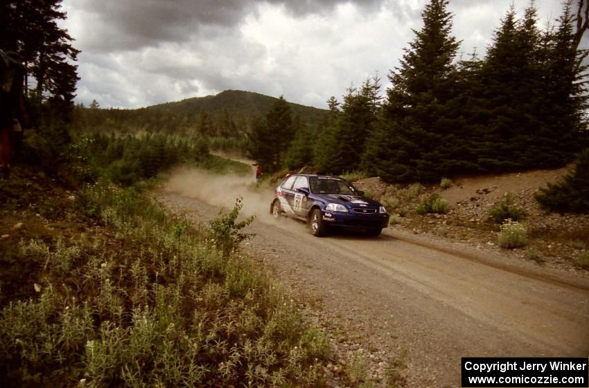 Bryan Hourt / Tom Tighe Honda Civic on SS6 (Parmachenee West)