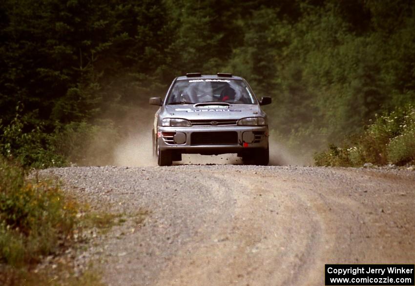 Russ Hodges / Jimmy Brandt Subaru WRX on SS6 (Parmachenee West)