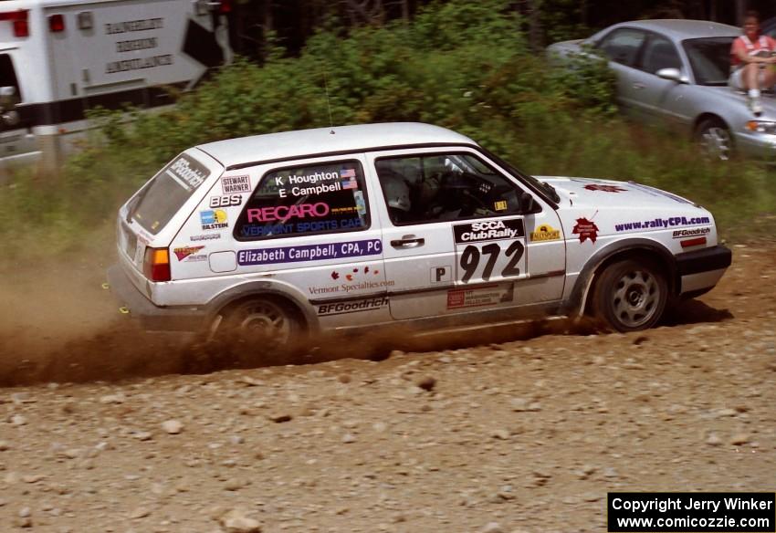 Liz Campbell / Karen Houghton VW GTI on SS6 (Parmachenee West)