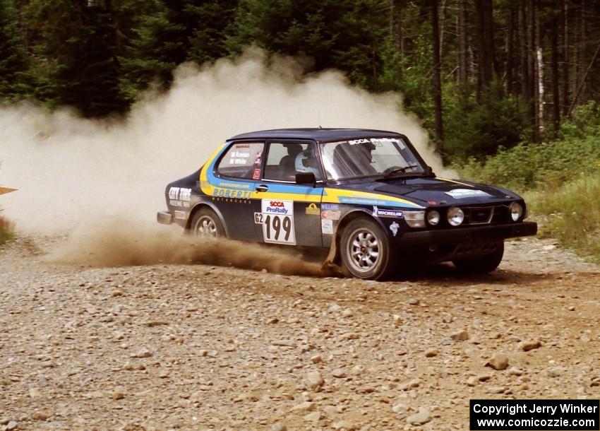 Mike White / Mike Ronan SAAB 99GLI on SS6 (Parmachenee West)