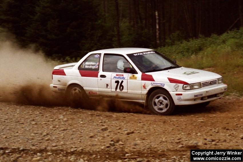 Ted Mendham / Lise Mendham Nissan Sentra SE-R on SS6 (Parmachenee West)