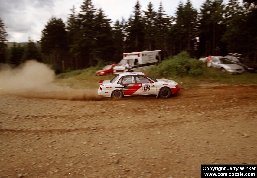 Arthur Wojcik / Chuck Cox Mitsubishi Galant VR-4 on SS6 (Parmachenee West)