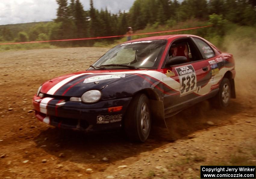 Tom Young / Jim LeBeau Dodge Neon ACR on SS6 (Parmachenee West)