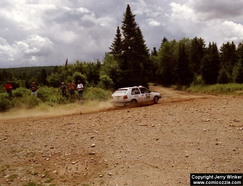 Charles Sprigg / Josh Bressem VW GTI on SS7 (Parmachenee East)