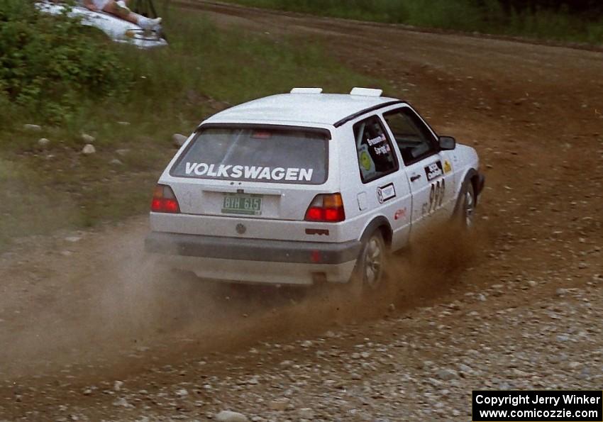 Charles Sprigg / Josh Bressem VW GTI on SS6 (Parmachenee West)