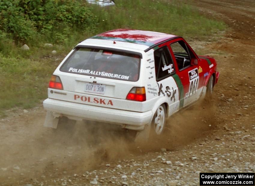 Jerzy Bajno / Slawomir Kadlubowski VW GTI on SS6 (Parmachenee West)