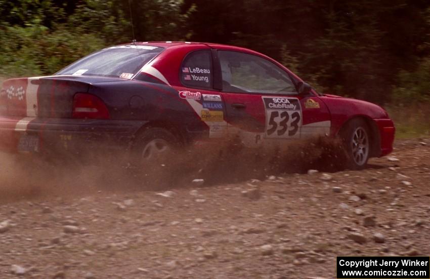 Tom Young / Jim LeBeau Dodge Neon ACR on SS7 (Parmachenee East)