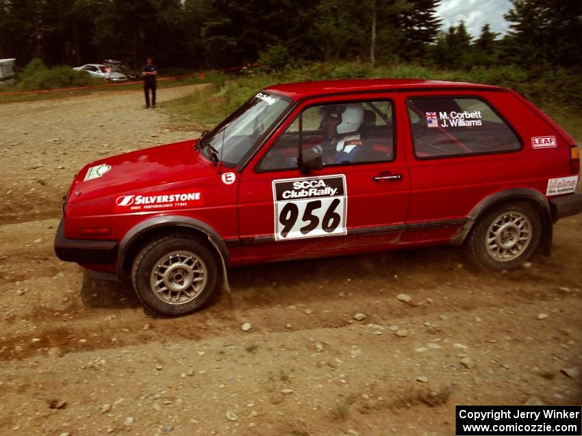Mathew Corbett / Jeff Williams VW GTI on SS7 (Parmachenee East)