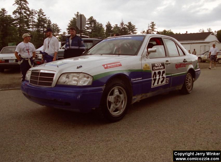 Heikki Salmen / Constantine Mantopoulos Mercedes-Benz C220 at Ocquossoc service